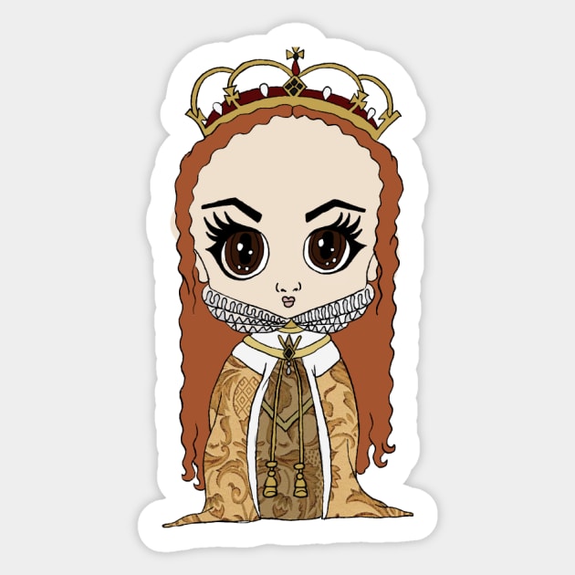 Elizabeth Tudor Sticker by thehistorygirl